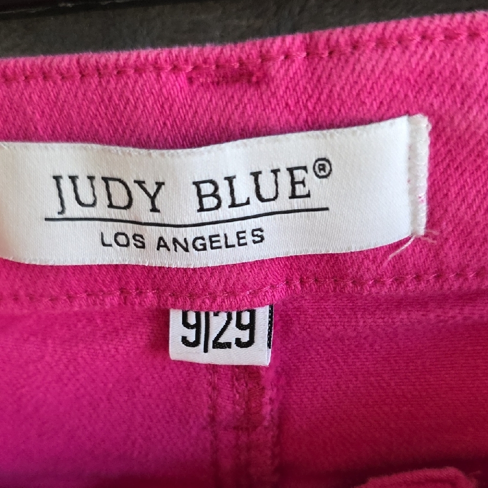 Judy Blue Hot Pink Skinny Jeans - Picture 4 of 10